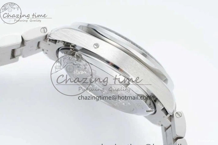0720 Cozy Speedmaster Racing Master SS HKF Best Edition Black White Dial on SS Bracelet A 7807